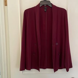 Forever 21 Burgundy Blazer